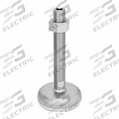 JW WINCO Male-End Leveling Mount: Swiveling Stud, 3/4"-10 Thread Size, 3.94 in - Non-Skid Male Leveling Mounts