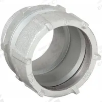 Rigid Compression Connector: Iron/Steel, 3 in Trade Size, 4 in Overall Lg (MPN 1812). Key specifications — Trade Size: 3 in; Overall Length: 4 in; Finish: Zinc Plated; For Use With: RMC; Thread Size: 3"-8; Thread Type: NPS; Thread Gender: Male; Insulated: No.