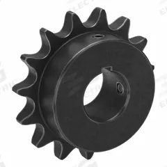 TSUBAKI Single Strand Sprocket: 60, For 3/4 in Chain Pitch, 1 1/4 in Bore Dia, 15 Teeth, Steel (MPN 60B15F-1 1/4). Key specifications — Brand: TSUBAKI.
