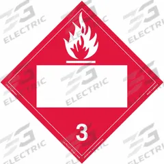 LABELMASTER Flammable Liquid Placard: Flammable, 10 3/4 in x 10 3/4 in, 10 3/4 in Label Ht, 25 PK (MPN ZRV2B). Key specifications — Brand: LABELMASTER; Message: Flammable.