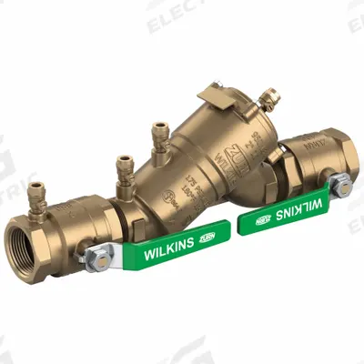 ZURN WILKINS Backflow Preventer: 950XL3, 1 1/4 in Pipe Size, MNPT x MNPT, 15.25 in Overall Lg - Zurn Double Check Backflow Preventers