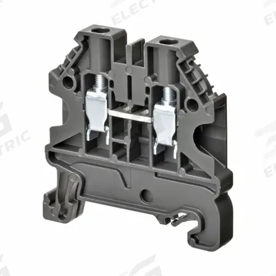 OMRON Terminal Block: DIN Rail Mounting Type, Screw-On Wire Termination, 2 Wire Terminals - Pass-Through Blocks