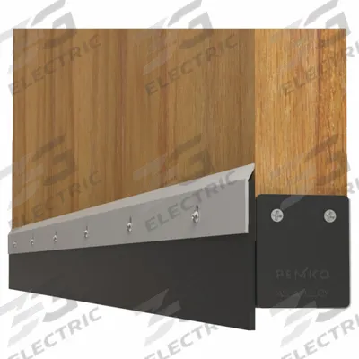 PEMKO Door Sweep: Stainless Steel, 42 in Lg, 3/16 in Wd - Door Sweeps