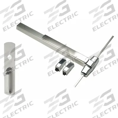 VON DUPRIN Surface Vertical Rod: 4 ft Max Door Wd - Surface Vertical Rod Push Bars