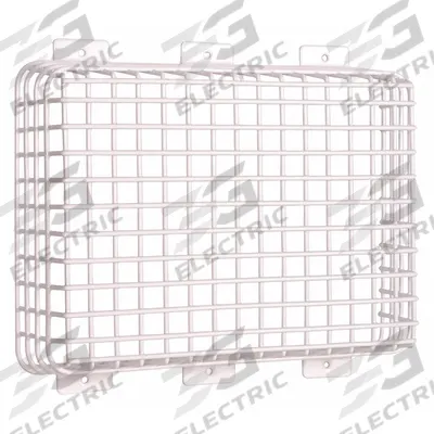 SAFETY TECHNOLOGY INTERNATIONAL Wire Cage: Steel, 4 in Overall Dp, 14 5/8 in Overall Lg - Guards for Alarms & Wall Fixtures