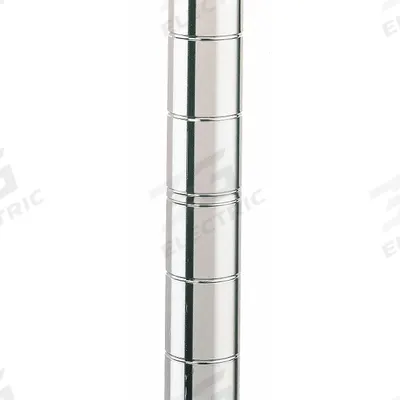 METRO Industrial Wire Shelving Post: 28 in x 1 in, Stainless Steel, Split Sleeve - Corrosion-Resistant Wire Shelving Posts for Harsh Environments
