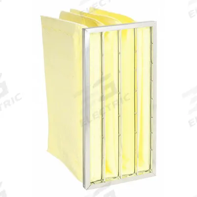 GRAINGER Pocket Air Filter: 24 in x 12 in x 15 in, MERV 14, Yellow, Synthetic - MERV 14 Pocket Air Filters
