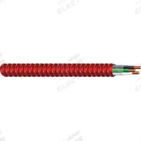 SOUTHWIRE Metallic Clad Building Cable: MC-FPLP, 18 AWG, 4 Conductors, Solid, 250 ft, 600 V Volt (MPN 55468702). Key specifications — Grounding Conductor Size: 18 AWG; Brand: SOUTHWIRE.