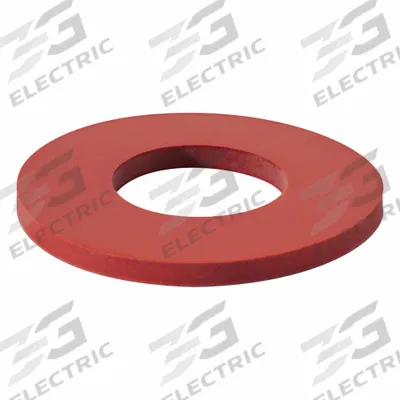 APPROVED VENDOR Sealing Washer: FDA Approved, Silicone, Red, 21 mm Inside Dia, 37 mm Outside Dia - Hygienic Single-Piece Sealing Washers