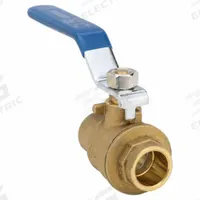 APPROVED VENDOR Manual Two-Way Ball Valve: 1/2 in, Brass, Straight, Sweat x Sweat, Two-Piece (MPN 20061LF). Key specifications — Brand: APPROVED VENDOR; Handle: Lever.