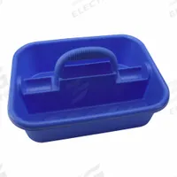 Utility Carrier: 18 1/4 in Overall Lg, 13 3/8 in Overall Wd, 9 1/8 in Overall Ht, HDPP, Blue (MPN 408164). Key specifications — Material: HDPP; Brand: DYNALON; Product Type: Utility Carrier; For Use With: Bottles, Samples, Cleaning Aids, Tools.