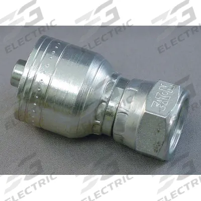 AEROQUIP Hydraulic Crimp Fitting: Steel x Steel, Straight, -10 For Hose Dash Size - Aeroquip Crimp Hydraulic Hose Fittings with Metric Connection