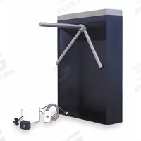 TURNSTILE 3-Arm Turnstile: 1-Way, Waist High Gate, Electric, 36 in Overall Ht, 28 in x 24 1/4 in (MPN 1102E-SS-LE). Key specifications — Brand: TURNSTILE; Material: Stainless Steel; Finish: Brushed; Exit Type: Controlled; Operation: Electric.