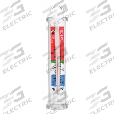 TAYLOR Liquid Filled Food Service Thermometer: Refrigerator/Freezer, Analog - Refrigerator & Freezer Thermometers