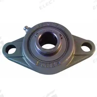 NTN 2 Bolt Flange Bearing: Radial Ball, 1 7/16 in Bore, SS, Set Screws, 5 13/32 in Lg, 1 3/4 in Wd (MPN SUCFL207-23CC). Key specifications — Bore Type: Cylindrical; Brand: NTN; Lubricant Material: FDA/USDA-H1 Solid Grease; Mounting Bolt Size: 5/8 in; System of Measurement: Inch; Included Bearing Cap: Closed Cap.