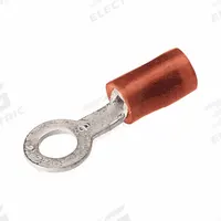 BURNDY Nylon Ring Terminal For 22 - 18 AWG: Red, Nylon Insulation, 5/16 in Stud Size, 600 V (MPN TN18516). Key specifications — attr1308027: BURNDY; attr1356587: Funnel Entry.