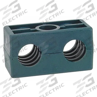 ZSI Vibration-Dampening Beta Clamp: Ribbed Bore, 304 Stainless Steel Clamp - Vibration-Dampening Textured Core Beta Clamps