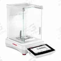 OHAUS Lab Scale: 220 g Capacity, 0.01 mg Readability, 0.02 mg Repeatability, 0.2 mg Linearity, Metal (MPN EXP225/AD). Key specifications — Brand: OHAUS; Display Type: TFT Touchscreen.