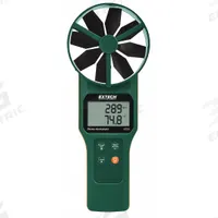 EXTECH Anemometer: 1 fpm Air Velocity Resolution, Rotating Vane, Air Flow/Air Velocity/Temp, NIST (MPN AN300-NIST). Key specifications — Calibration Certificate Type: NIST; Data Logging: No; Manufacturer Part Number: AN300-NIST; Brand: EXTECH; Temperature Accuracy: +/-1.1°F; Digital Display Screen Type: LCD; Display Type: Digital; Includes: Carrying Case.