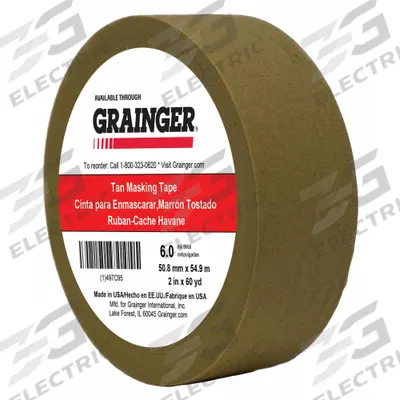 Grainger Packaging Tape: 6 mil Tape Thick - Pressure-Sensitive Paper Tape