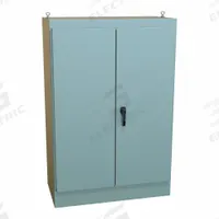 HAMMOND Enclosure: Steel, 72 in x 48 in x 24 in, NEMA 12, Solid Cover, Hinged, Dust Tight (MPN 1418ZWD24). Key specifications — Brand: HAMMOND; Closure Method: Handle; Knockouts: Not Included.