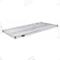 EAGLE GROUP Wire Shelf: 48 in x 30 in, 1 Shelves, Split Sleeve, 800 lb Load Capacity, Dry, Silver (MPN 3048C). Key specifications — Recommended Environment: Dry; Material: Steel; Brand: EAGLE GROUP; Color: Silver; Finish: Chrome.
