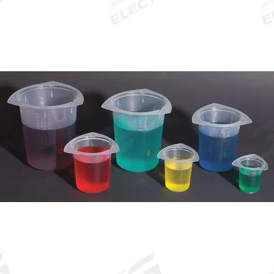 APPROVED VENDOR Tri-Pour Beaker: Low Form, Printed Graduation, Polypropylene, Translucent - Low Form Plastic Beakers Without Handles