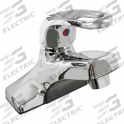 DOMINION FAUCETS Low Arc Bathroom Faucet: Bronze, Cast Brass, Chrome Finish, 1.2 gpm Flow Rate - Centerset Handle Bathroom Faucets