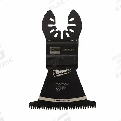MILWAUKEE Oscillating Tool Blade: 2 1/2 in Blade Wd, 3 3/4 in Overall Lg, Fast Cutting - Open-Back Universal OIS Mounted Blades