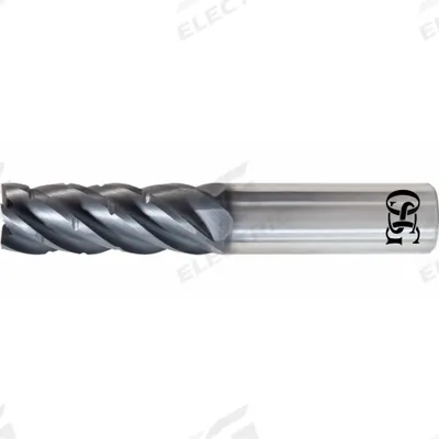 OSG Square End Mill: Carbide, EXO Coated, 5 Flute, 3/4" Mill Dia, 3" LOC - Fast-Cutting Carbide Square End Mills for Stainless Steel & Super Alloys