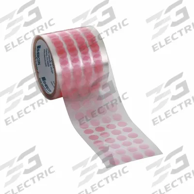 CAPLUGS Film Tape: 1 1/4 in Wd, 72 yd Lg, Disc, 3/4 in Dia, 2 mil Thick, Polyester Film - High-Temperature Film Masking Tape Discs