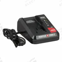 PORTER CABLE Battery Charger: Single-Port Charging, For 20V DC, 2 Ah Charged in 1-Hour, 120V AC (MPN PCC692L). Key specifications — attr1255775: Standard; attr1255810: 20V DC; attr1255811: (1) 20V; attr1255812: 120V AC.