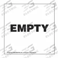 LABELMASTER DOT Container Label: "Empty" Label, 4 in x 4 in, 4 in Label Ht, 4 in Label Wd, Paper (MPN L18). Key specifications — Brand: LABELMASTER; Message: "Empty" Label.