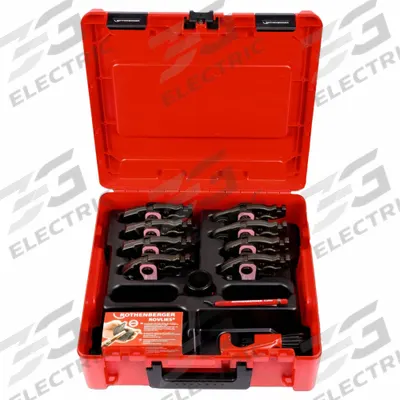 ROTHENBERGER Press Jaw: 1/4 in to 1 1/8 in Pipe, Copper, Compact Tool Types - Jaw & Ring Sets for Compact Press Tools