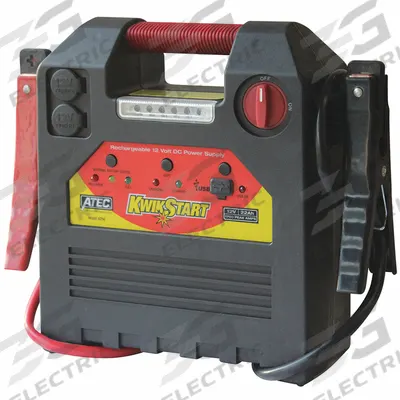 ASSOCIATED EQUIP Battery Jump Starter: Boosting, For 12 V DC Battery Volt, 0.5 A @ 12V - Handheld Power & Jump Starters