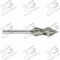 SGS PRO Carbide Bur: Cone, SJ-5RA, Double Cut, 1/2" x 1 1/4" Head, 1/4" Shank (MPN 11762). Key specifications — Trade Number: SJ-5RA; Brand: SGS PRO.