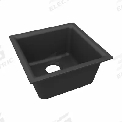 ELKAY Sink: 15 3/4 in Overall Lg, 15 3/4 in Overall Wd, 7 3/4 in Bowl Dp, 13 1/8 in Bowl Lg - One-Bowl Counter-Mounted Kitchen & Bar Sinks without Faucets