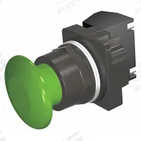 SIEMENS Mushroom Head Push Button: Non-Illuminated, Mushroom Head Profile, Non-Metallic, 30 mm, 1NO (MPN 52BM9W3K). Key specifications — Brand: SIEMENS; Action: Momentary; Series: Class 52; Terminal Connection: Pressure Plate; Push Button Material Type: Non-Metallic.