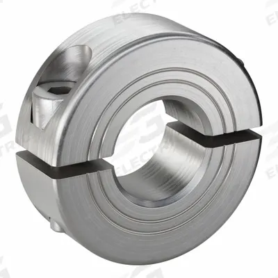 RULAND MANUFACTURING Shaft Collar: 2-Piece, Metric, Round, Clamp-On, 13 mm Bore Dia - Stainless Steel Shaft Collars