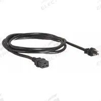 APC BY SCHNEIDER ELECTRIC Power Cord: 8 1/4 ft Lg, 3/14, 5-15P Plug, C19 Receptacle, SJT, Rubber (MPN AP9872). Key specifications — Brand: APC BY SCHNEIDER ELECTRIC; Jacket Material: Rubber.