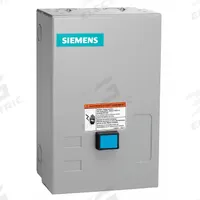 SIEMENS NEMA Magnetic Motor Starter: Non-Reversing, 3 Poles, NEMA Size 00, 9 A, 240V AC Coil (MPN 14BUB32BG). Key specifications — attr211388: SIEMENS; attr951451: 1NO; attr951453: 190-220/220-240V AC; attr951489: Three; attr951498: Screw Terminals; attr984425: 1NO; attr984429: Pilot Light; attr997361: None (Not Applicable to Electronic Overloads).