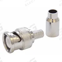 DOLPHIN COMPONENTS CORP Coaxial Connector: Male, Connector, Silver, Crimp-On (3 Piece), RG-58, 10 PK (MPN DC-MC78-1). Key specifications — attr930438: Connector; attr930422: DOLPHIN COMPONENTS CORP; attr930423: Silver; attr930429: Nickel-Plated; attr930430: Male.