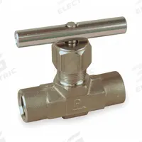 PARKER Needle Valve: Inline Valve Body, 316 Stainless Steel, Integral Bonnet, 1/2 in Pipe Size, NPT (MPN 8F-V12LR-SS). Key specifications — For Media: Oil; Brand: PARKER; Valve Series: V; Stem Type: V-Stem; Connection Gender - Side 2: Female; Connection Gender - Side 1: Female; Connection Type - Side 1: NPT; Connection Type - Side 2: NPT.