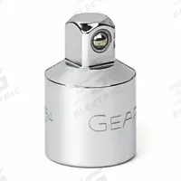 GEARWRENCH Socket Adapter: 3/8 in Output Drive Size, Square, 1 in Overall Lg, Chrome (MPN 81127). Key specifications — attr1204997: Square; attr1205006: GEARWRENCH; attr1204986: Chrome; attr1205002: Locking Not Included.