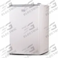 BLACK & DECKER Refrigerator: White, 4.3 cu ft Total Capacity, 3 Shelves, Energy Star Certified (MPN BCRK43W). Key specifications — Includes Ice Maker: No; Color: White; Defrost: Manual; Energy Star Certified: Yes; Brand: BLACK & DECKER.