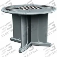 CORTECH Table: 29 in Overall Ht, 48 in Overall Dia, Game Top Included, Ballast Accepted, Gray (MPN 66751GYGT). Key specifications — attr1032567: CORTECH; attr1032564: Ballast Accepted; attr1032590: Polyethylene; attr1075036: Endurance.