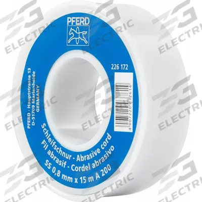 PFERD Abrasive Cord: 0.8 mm x 15 m, Aluminum Oxide