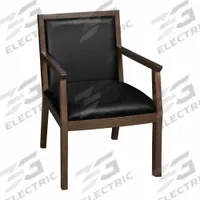REGENCY Armchair: Black, Neo Walnut, 0 Casters/Glides, WallGuard Protection, 22 in Overall Wd, Vinyl (MPN 9875NWBK). Key specifications — Brand: REGENCY; Features: WallGuard Protection; Frame Color: Neo Walnut; Back Material: Vinyl; Seat Material: Vinyl; Chair Material: Vinyl.