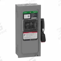 SCHNEIDER Safety Switch: Fusible, 30 A, Three Phase, 600V AC/DC, Galvanized Steel, Indoor (MPN VH361N). Key specifications — Brand: SCHNEIDER.