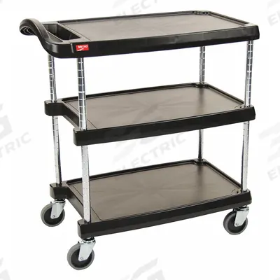 INSTOCK Laboratory Utility Cart: 31 1/2 in Overall Lg, 18 3/8 in Overall Wd, 35 1/2 in Overall Ht - Lab Carts